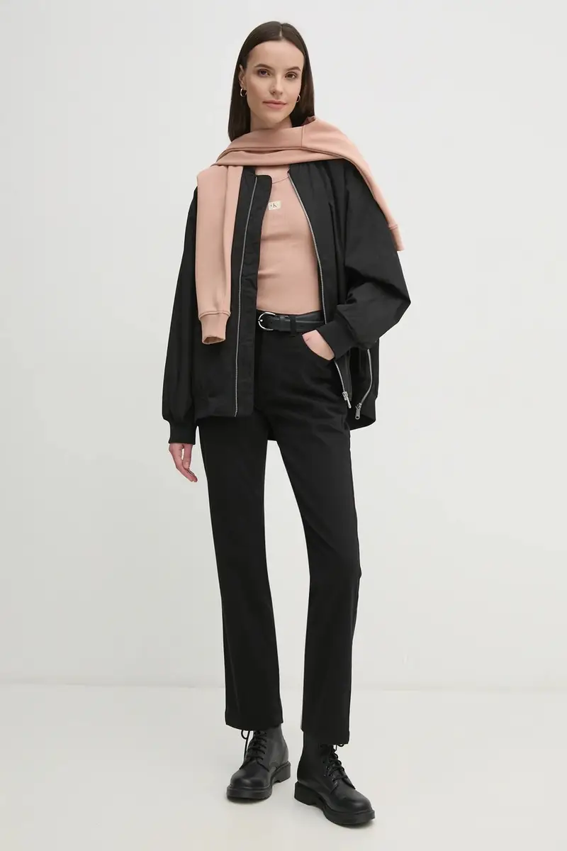 pantaloni donna colore nero J20J224852 miniatura 2