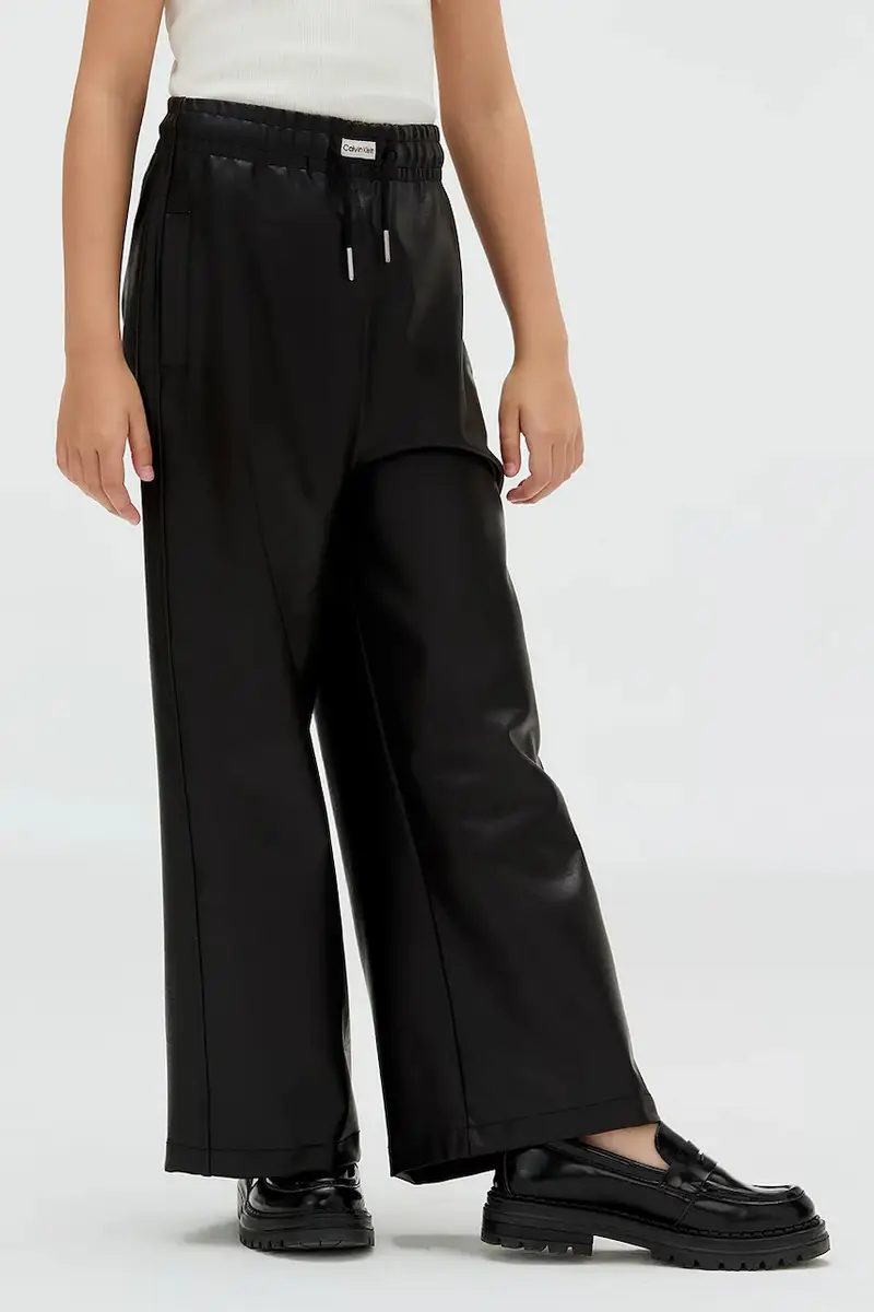 pantaloni FAUX LEATHER colore nero IG0IG02983 miniatura 5