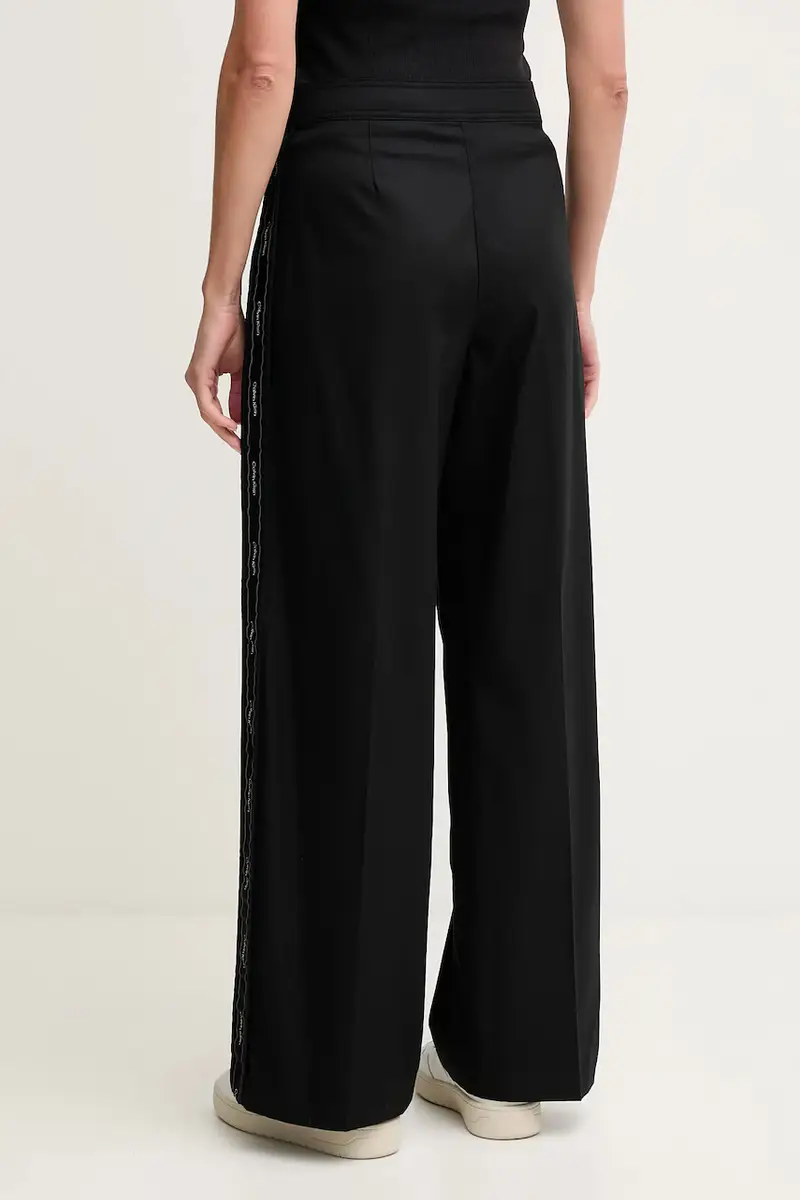 pantaloni in cotone donna colore nero LV044D612G miniatura 3