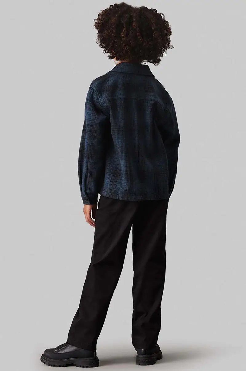 pantaloni in lana bambino/a CEREMONY STRAIGHT colore nero IB0IB02093 miniatura 4