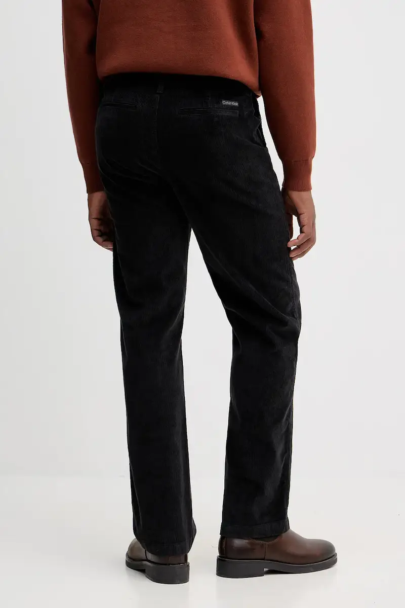 pantaloni in velluto a coste uomo colore nero LV04RD605G miniatura 3