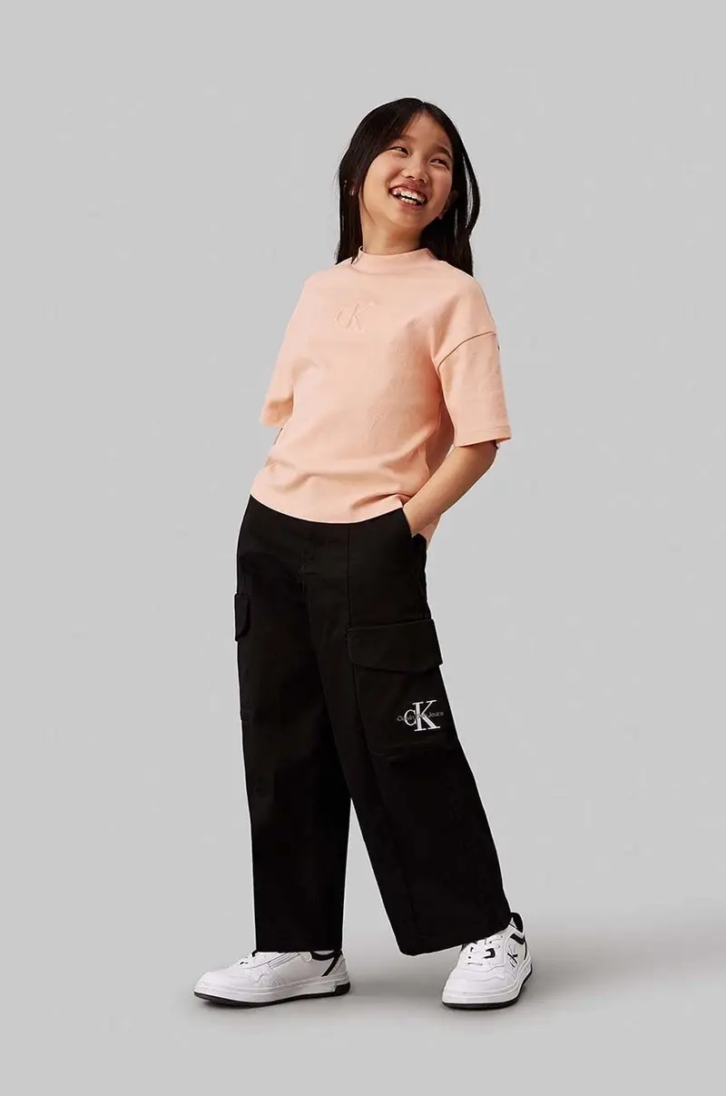 pantaloni per bambini UTILITY CARGO PANTS colore nero IG0IG02513