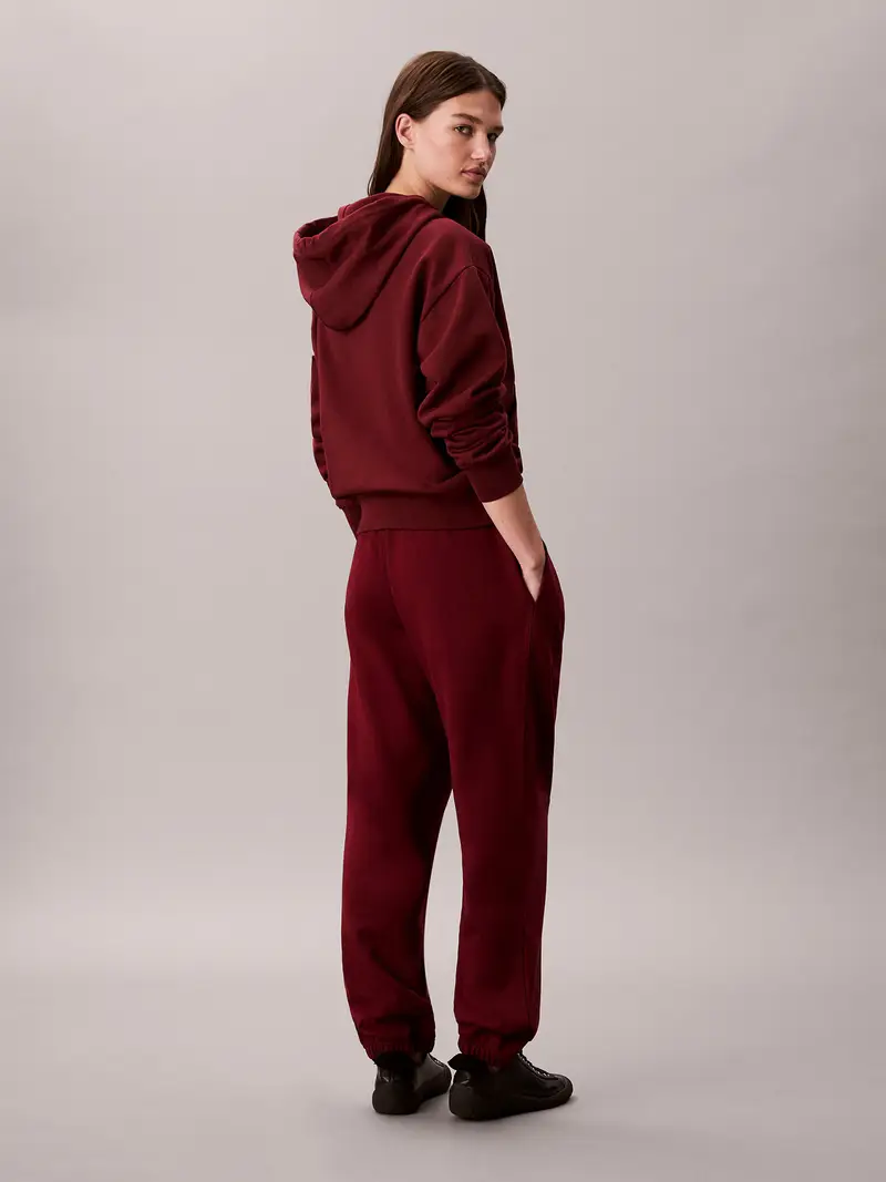 Pantaloni Terry rosso scuro miniatura 3