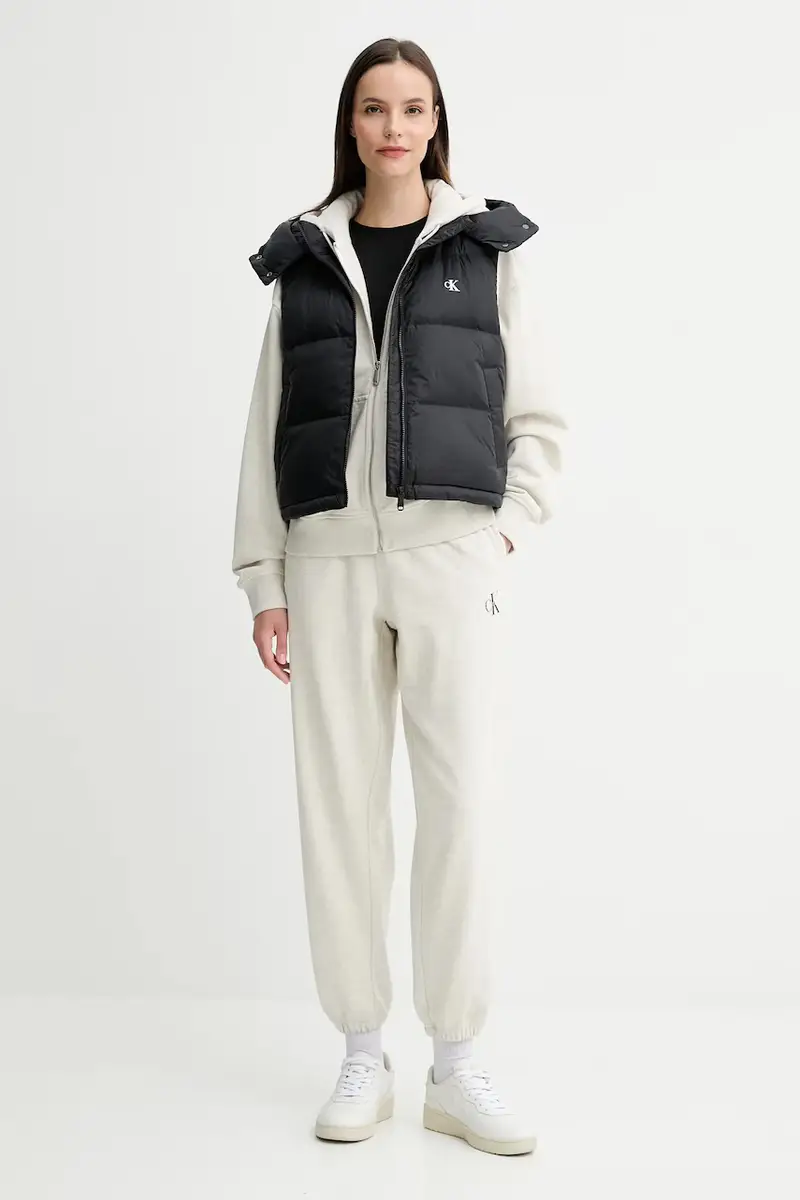 pantaloni tuta donna colore bianco LV047B235G Beige miniatura 2