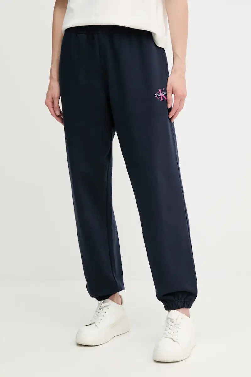 pantaloni tuta donna colore bianco LV047B235G Blu navy