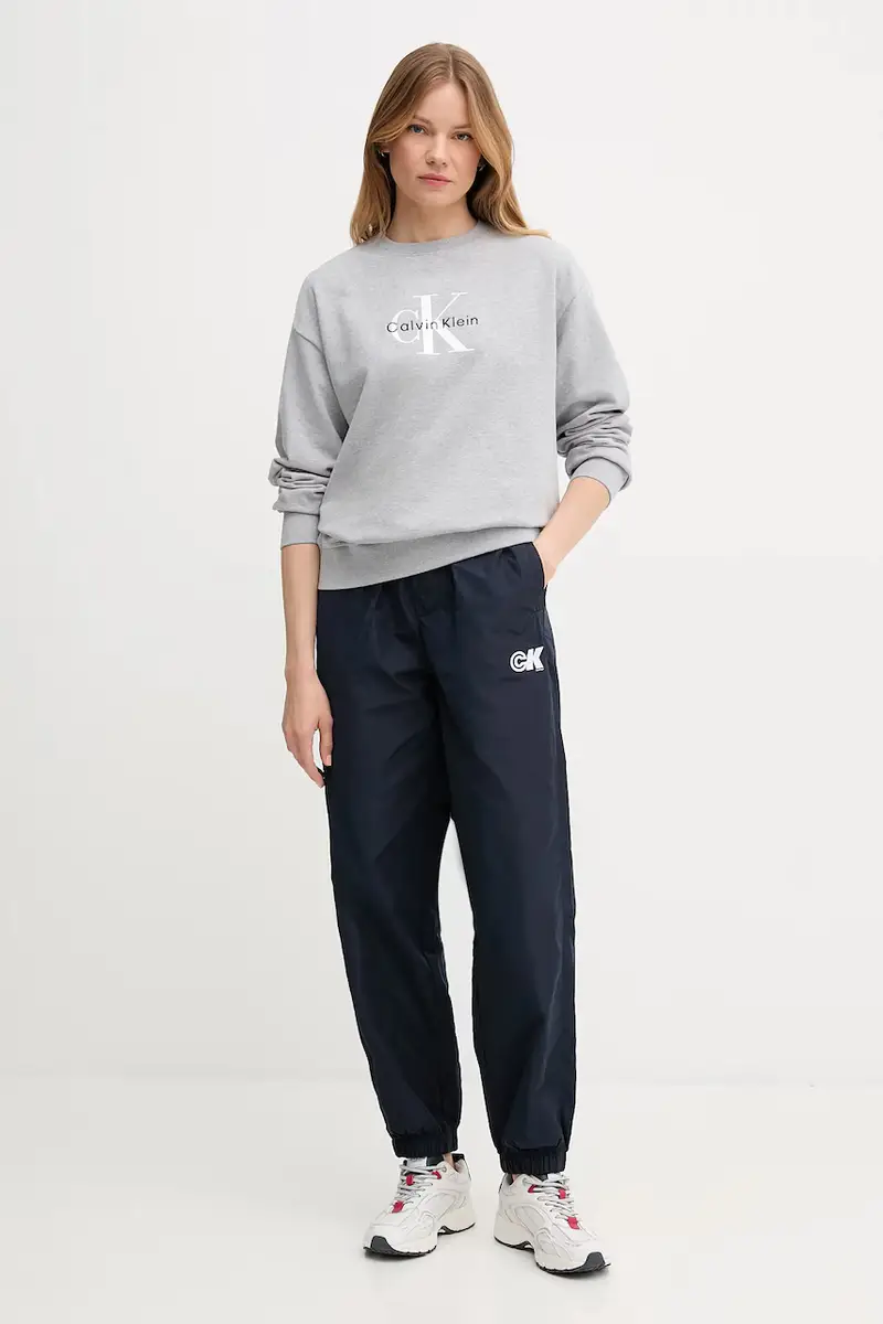 pantaloni tuta donna colore blu navy LV047C627G miniatura 2