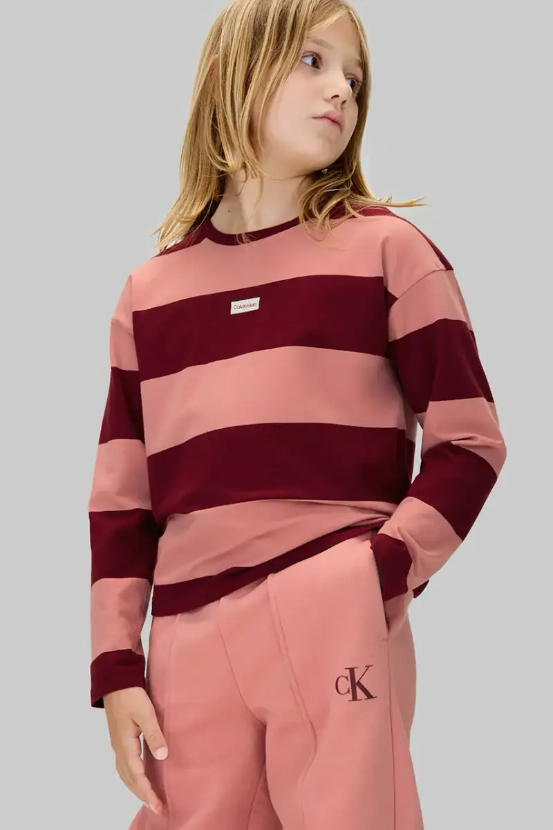 pantaloni tuta in cotone bambino/a colore rosa IG0IG02617 miniatura 3