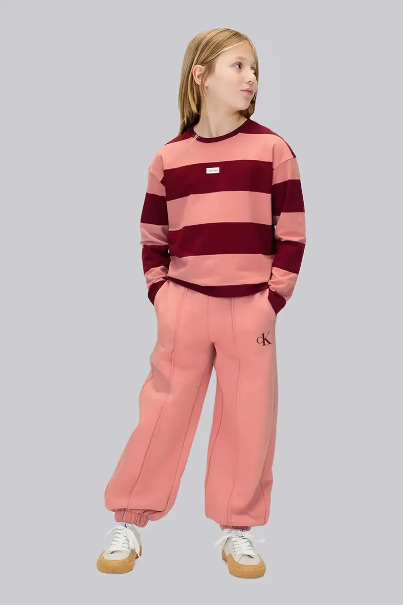 pantaloni tuta in cotone bambino/a colore rosa IG0IG02617