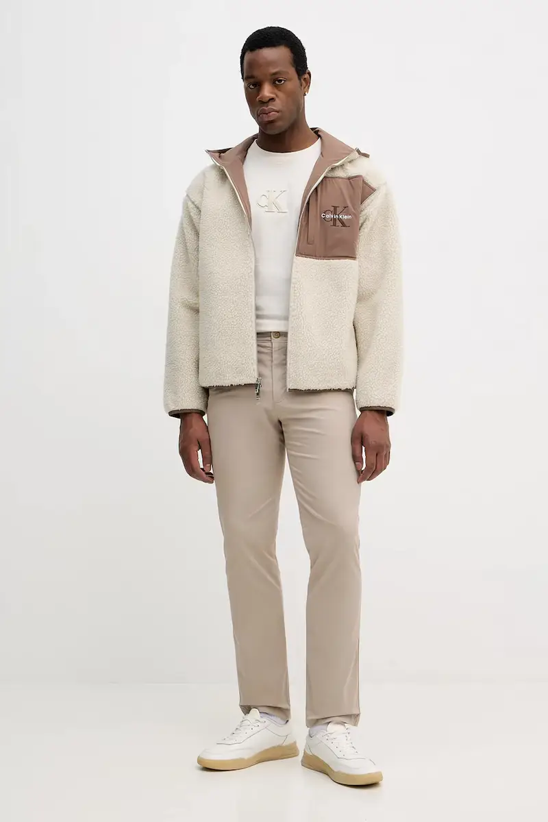 pantaloni uomo colore nero LV040EM628 Beige miniatura 2