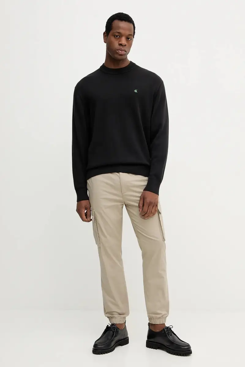 pantaloni uomo colore verde LV04RC617G Beige miniatura 2