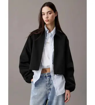 per donna J20J225213 Giacca corta in nylon tecnico morbido nero (S), Casual, Poliamide