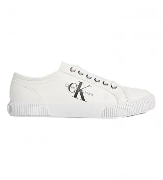 per donna YW0YW00482 Scarpe vulcanizzate Essential bianche (38), Bianco, 1 a 3 cm, Stringhe, Casual, Cotone biologico, S Naturale