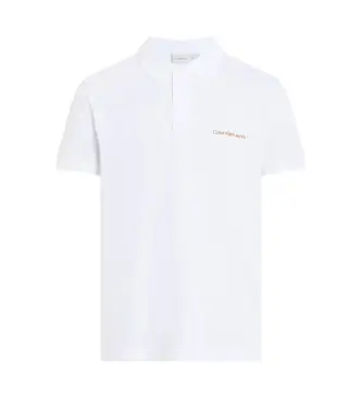 per uomo J30J325664 Polo con monogramma bianco (XL), Casual, Cotone, Manica corta