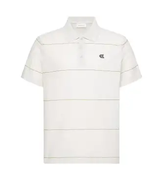 per uomo LV04RC269G Polo Cross Grain bianca (XL), Bianco, Casual, Cotone, Manica corta