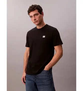 per uomo LV04RC272G Maglietta con insegna nera (L), Nero, Casual, Cotone, Manica corta