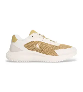 per uomo YM0YM01185 Scarpe da ginnastica Eva Runner beige (46), Basso, Stringhe, Casual, Sostenibile