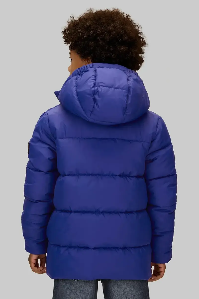 piumino bambino/a colore beige IB0IB01276 Blu navy miniatura 4