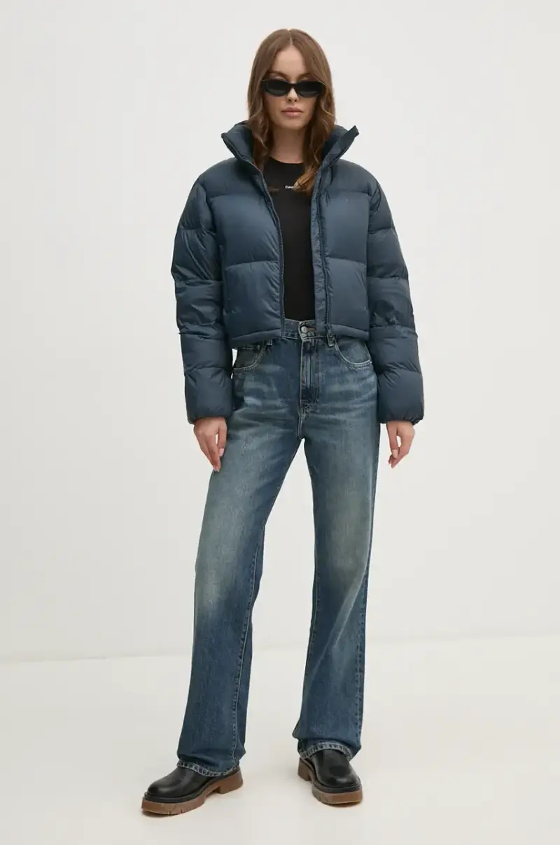 piumino donna colore nero J20J223577 Blu navy miniatura 2