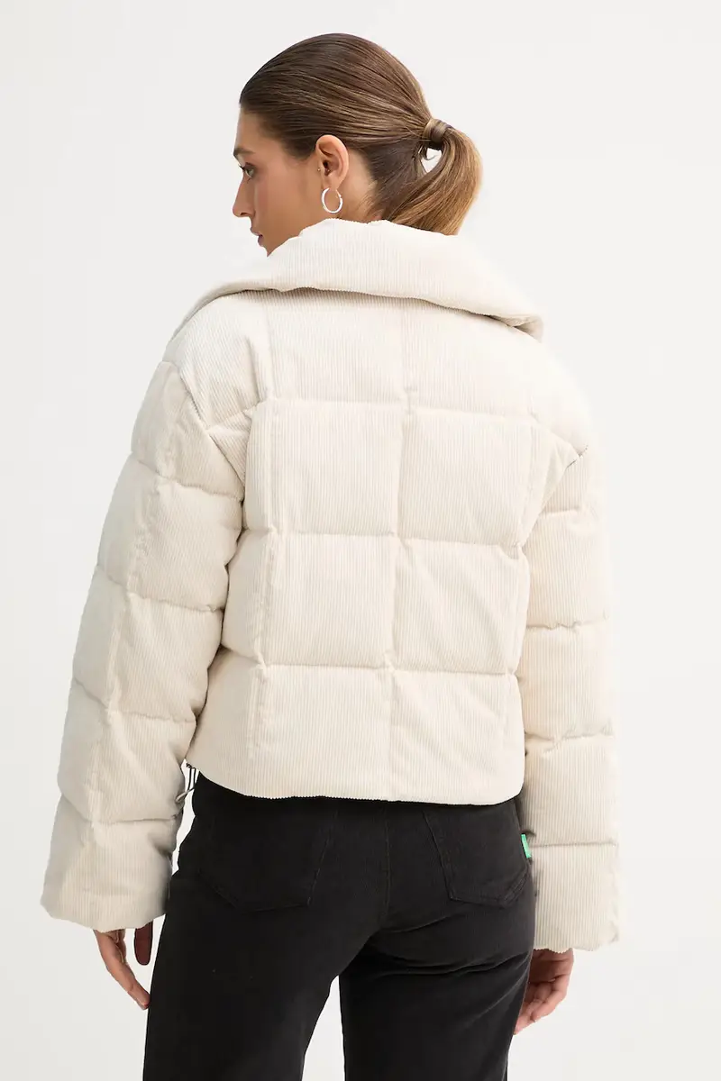 piumino in velluto a coste Beige miniatura 3