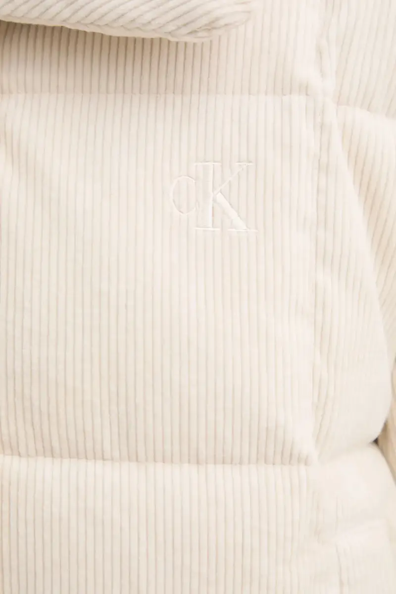 piumino in velluto a coste Beige miniatura 5