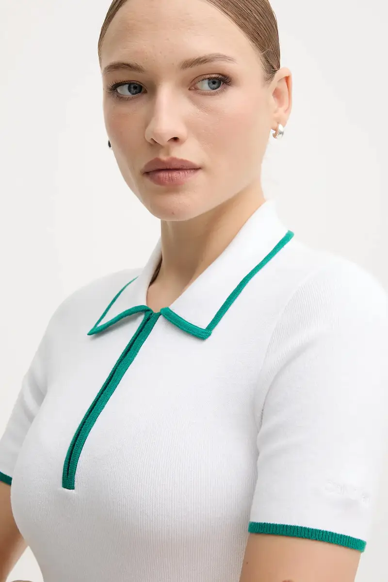 Calvin Klein Jeans Jeans Donna Bianco 3578205 miniatura 4