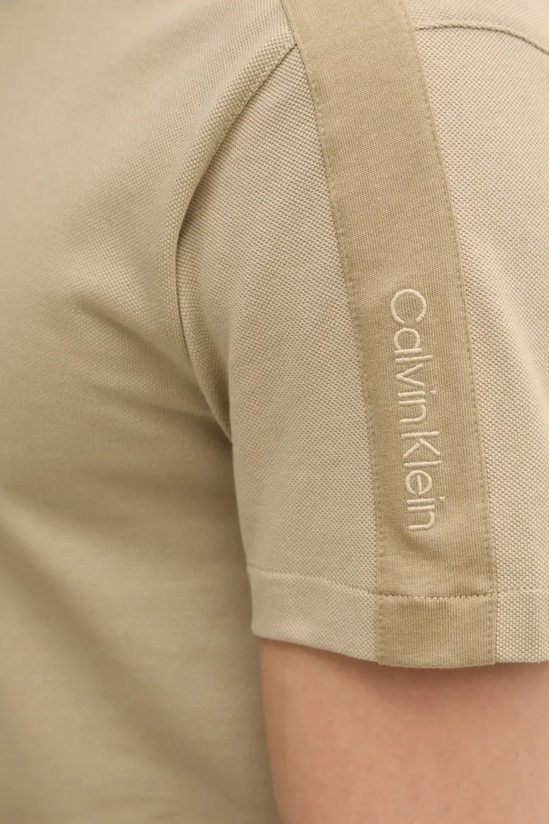 polo in cotone colore verde J30J327240 miniatura 5