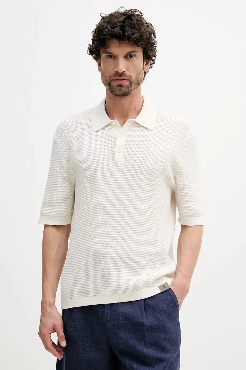 Calvin Klein Jeans Polo Uomo Beige 3123067