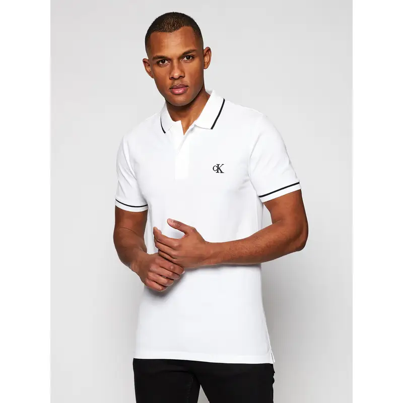 Polo J30J315603 Bianco Slim Fit