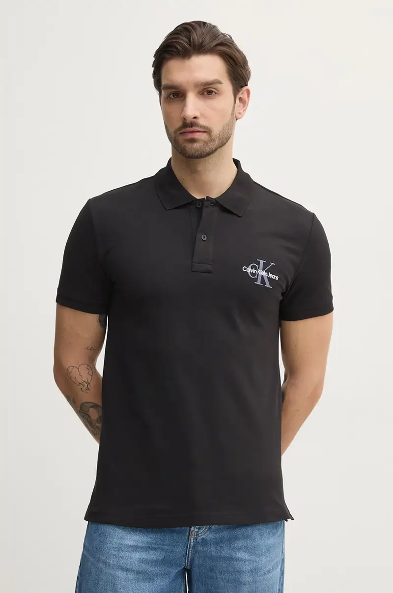 Calvin Klein Jeans Polo Uomo Nero 3326747