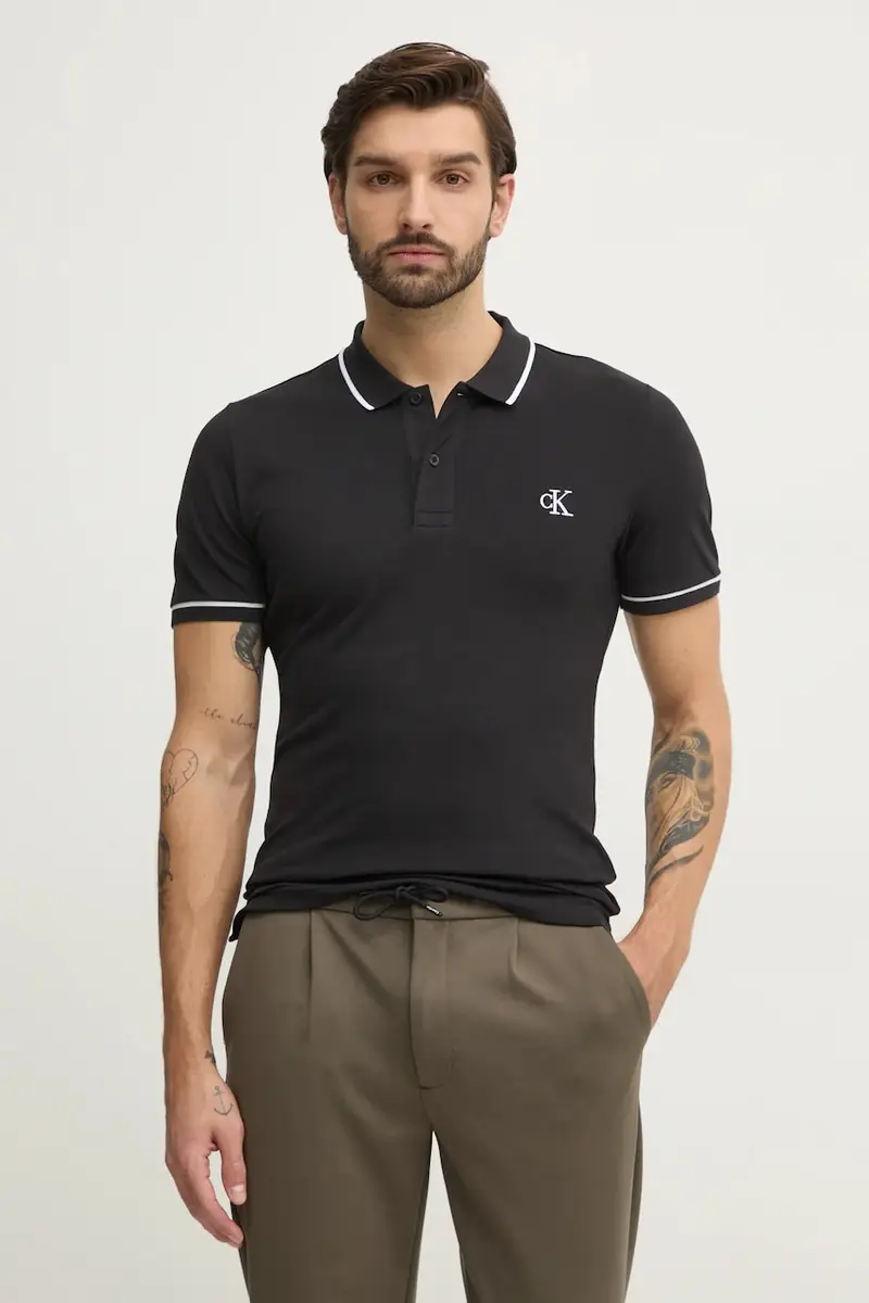 Calvin Klein Jeans Polo Uomo Nero 2228287