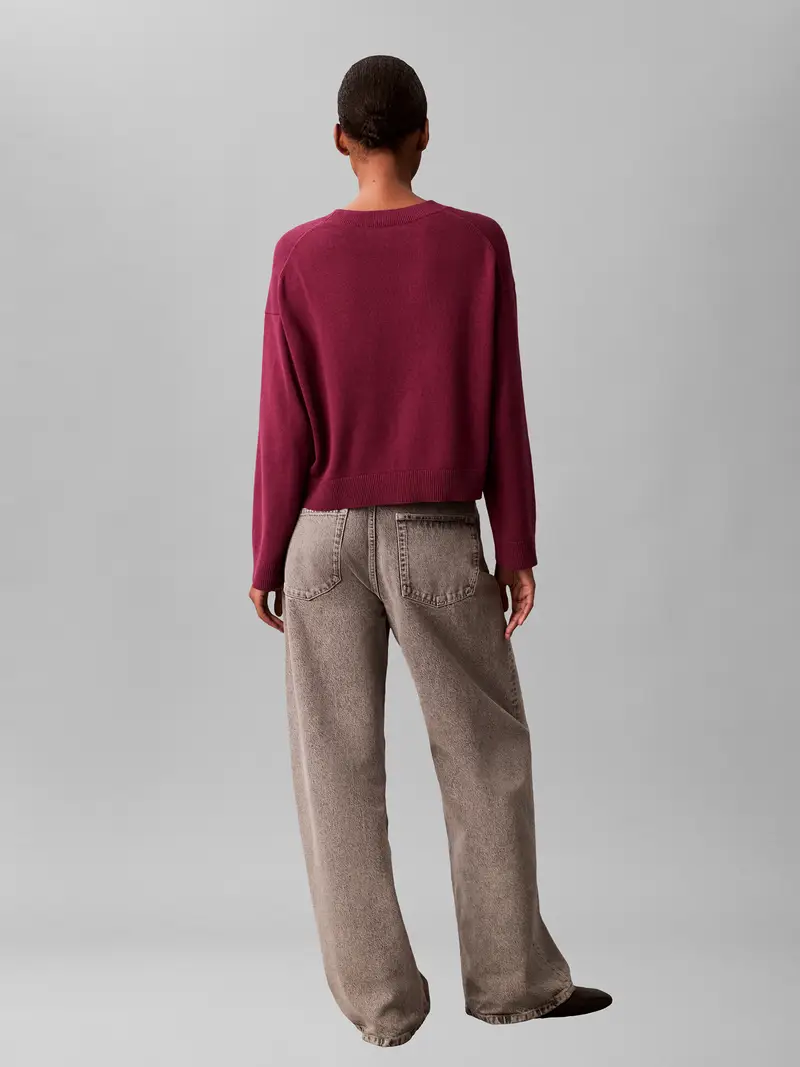 Pullover bacca / rosso scuro miniatura 3