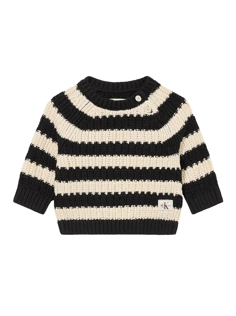 Pullover beige / nero