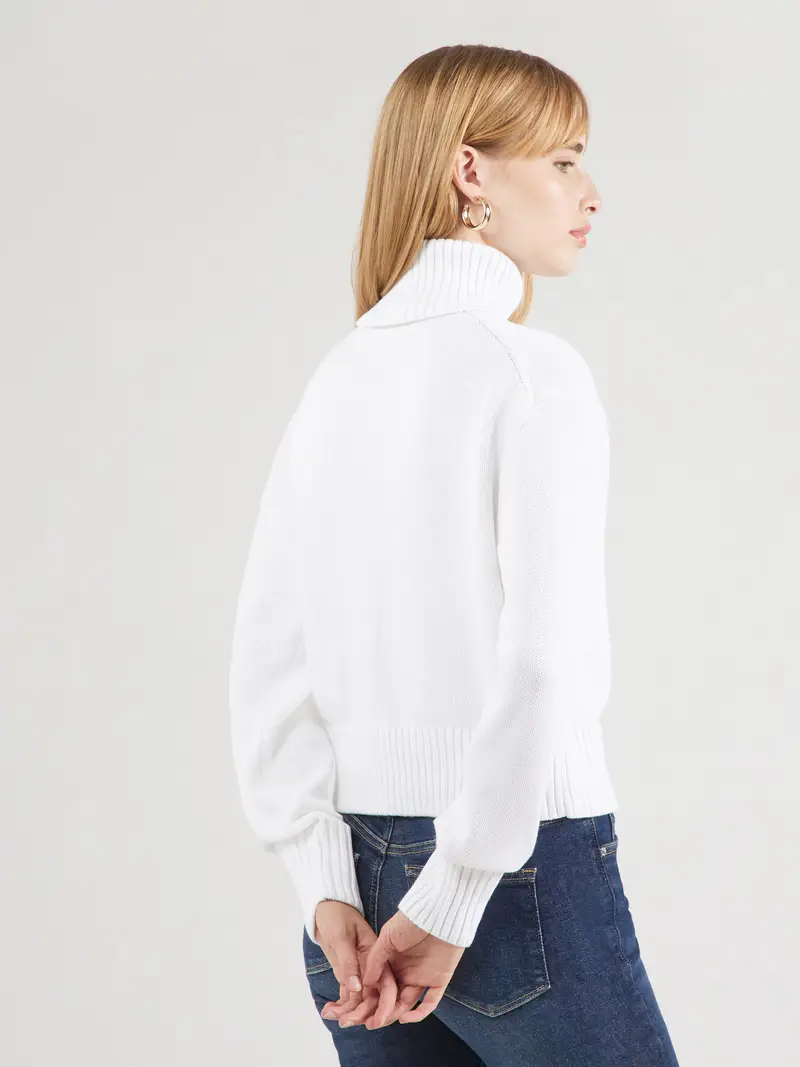 Pullover 'Chenille' nero / bianco miniatura 2