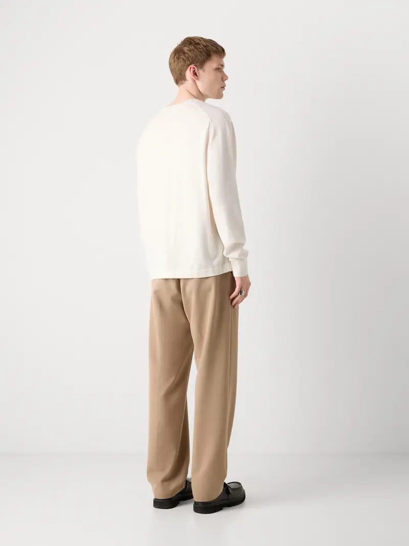 Pullover écru / blu reale / giada / rosa Écru miniatura 3