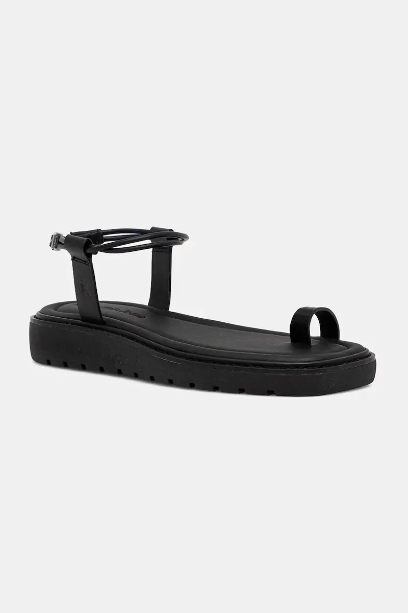 sandali ROPE TOE POST SANDAL LTH MG donna colore nero YW0YW01893