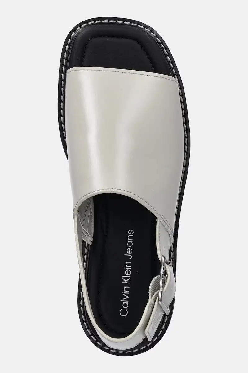 sandali SQ MOLDED SANDAL SLING MG LTH donna colore grigio YW0YW01711 Beige miniatura 4