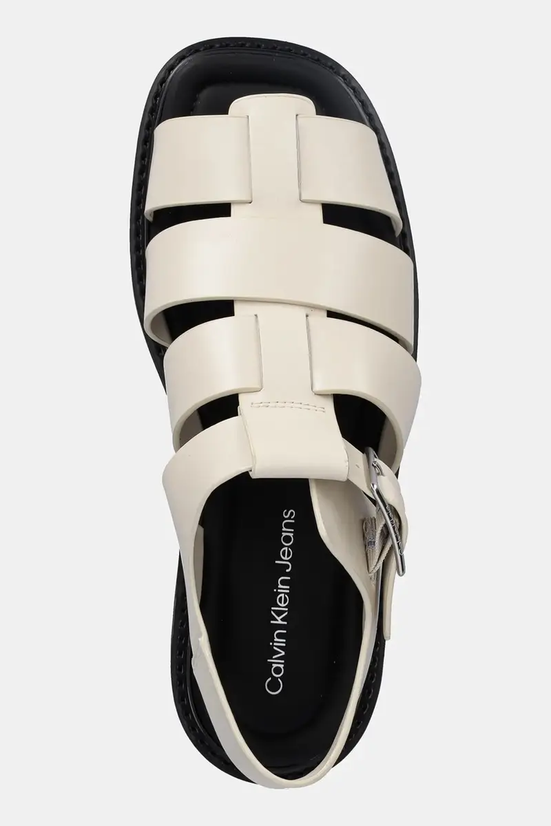 sandali SQ MOLDED SDL FISHERMAN MG WN donna colore beige YW0YW01700 miniatura 4