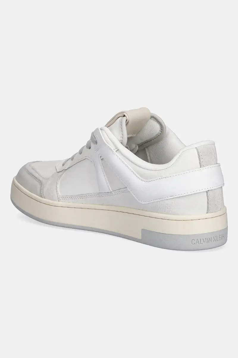 scarpe BASKET CUP LOW LACEUP LTH MIX uomo colore bianco YM0YM01308 miniatura 3