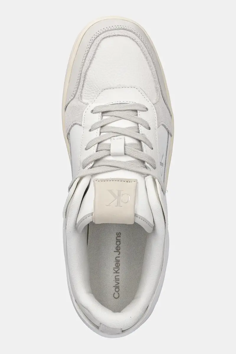 scarpe BASKET CUP LOW LACEUP LTH MIX uomo colore bianco YM0YM01308 miniatura 4