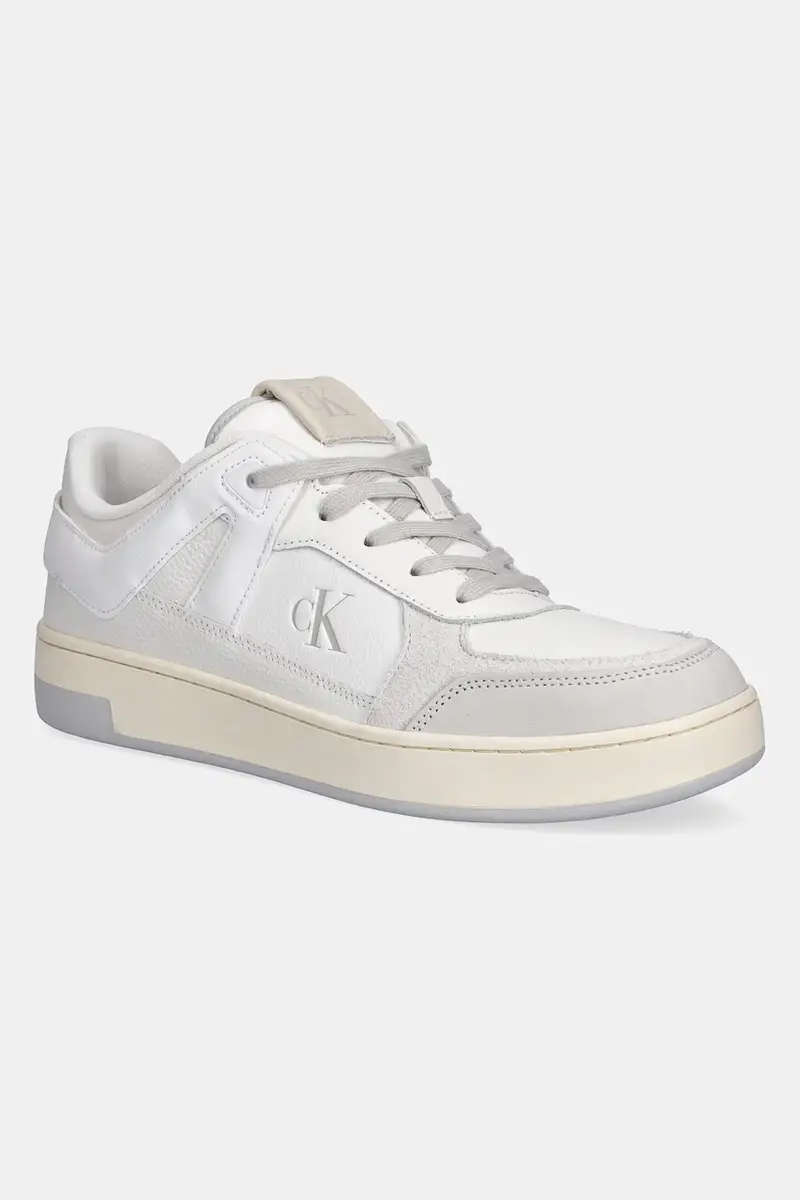 scarpe BASKET CUP LOW LACEUP LTH MIX uomo colore bianco YM0YM01308