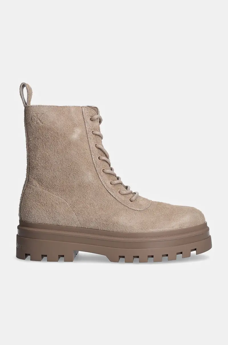 scarponi da trekking in camoscio LUGGED LACE ZIP BOOT OXF HR SU uomo colore beige YM0YM01068 miniatura 2