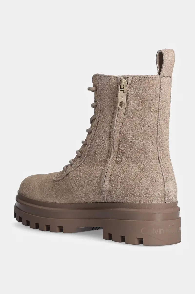 scarponi da trekking in camoscio LUGGED LACE ZIP BOOT OXF HR SU uomo colore beige YM0YM01068 miniatura 3