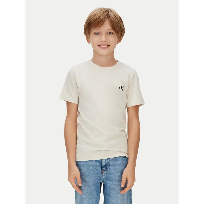 Set di t-shirt Monologo IB0IB01093 Beige Regular Fit