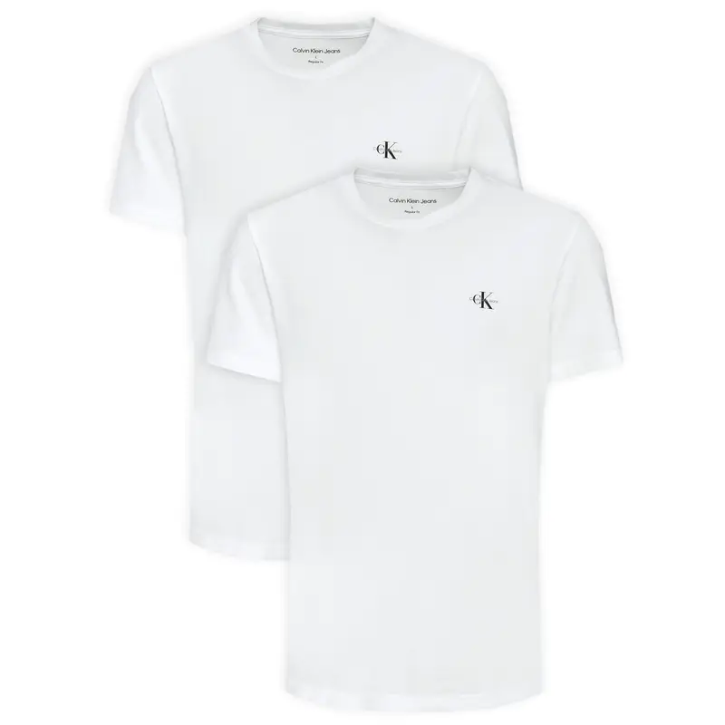 Set di t-shirt Monologo J30J320199 Bianco Regular Fit