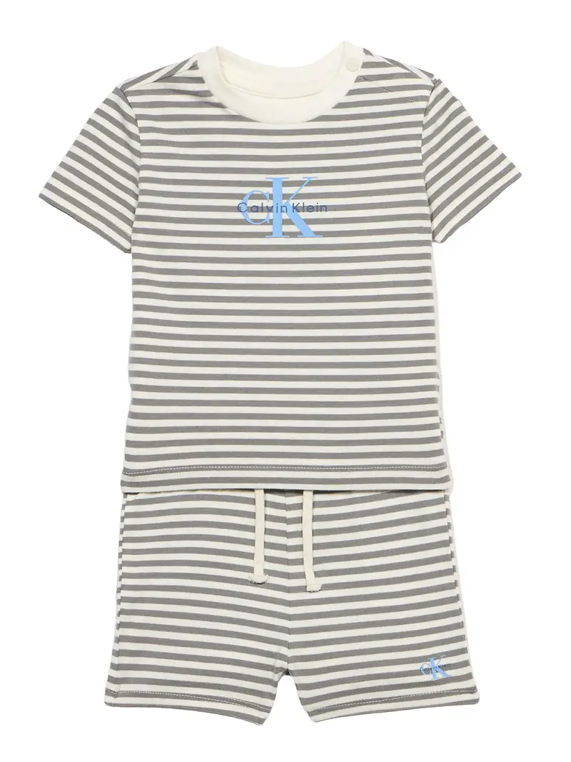 Set navy / blu chiaro / grigio / bianco lana