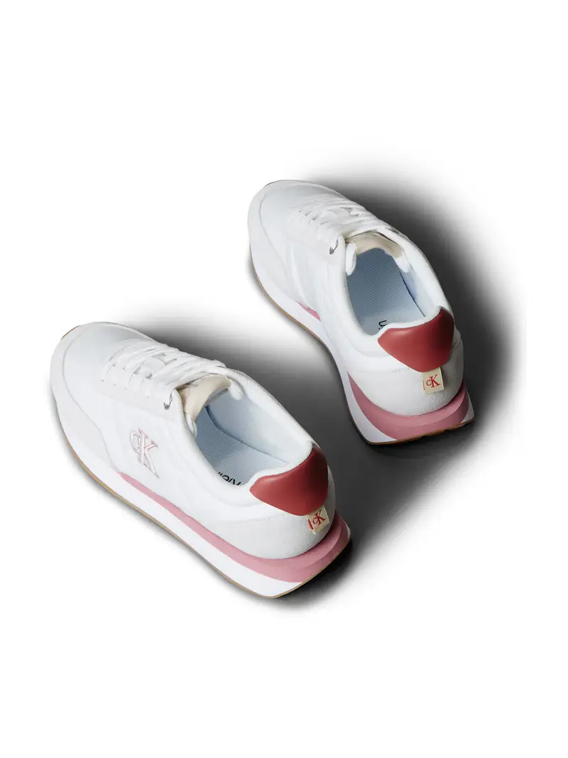 Sneaker bassa rosa / bianco miniatura 3