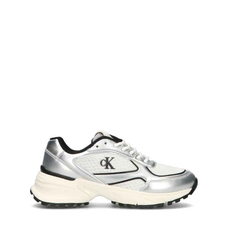 Sneaker donna argento Vario