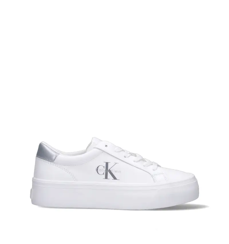 Sneaker donna bianca/argento Vario