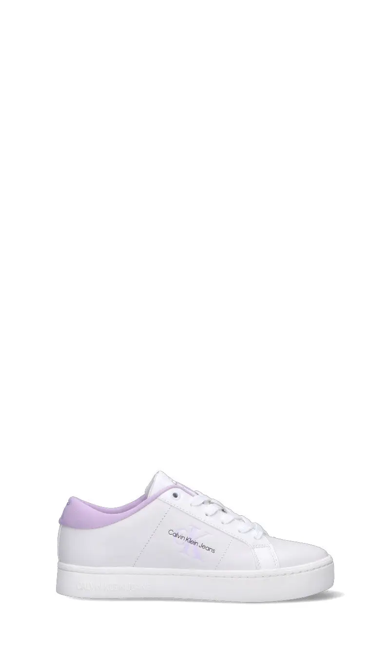 Sneaker donna bianca/lilla in pelle Vario