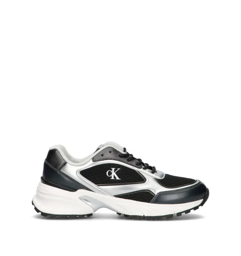 Sneaker uomo nera/bianca Vario